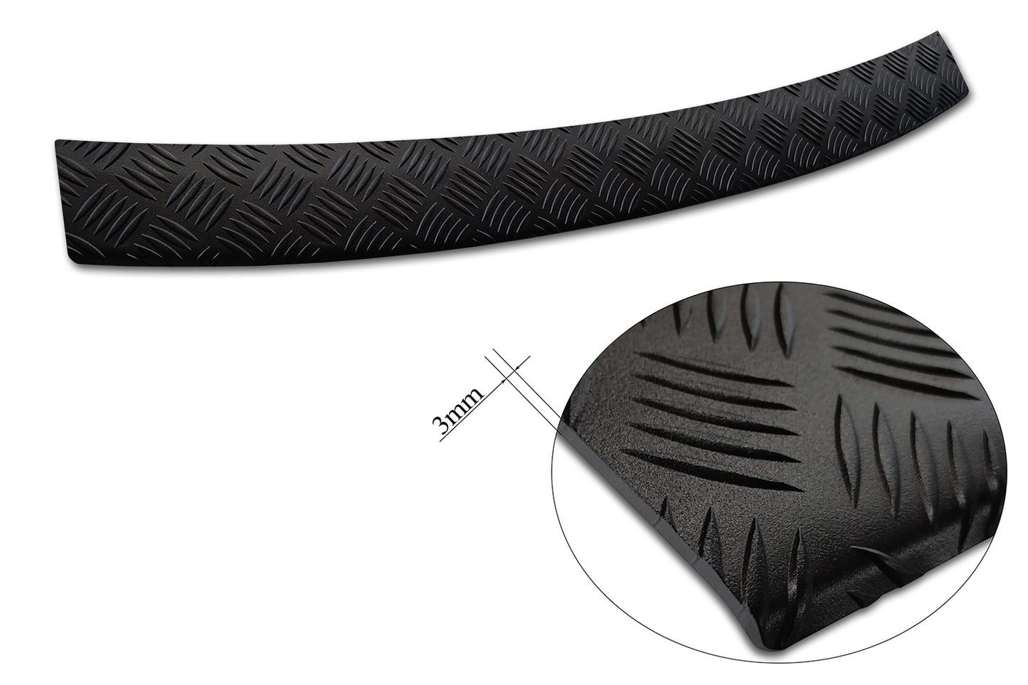 protector de parachoques trasero SKODA OCTAVIA combi 2016-19 aluminio