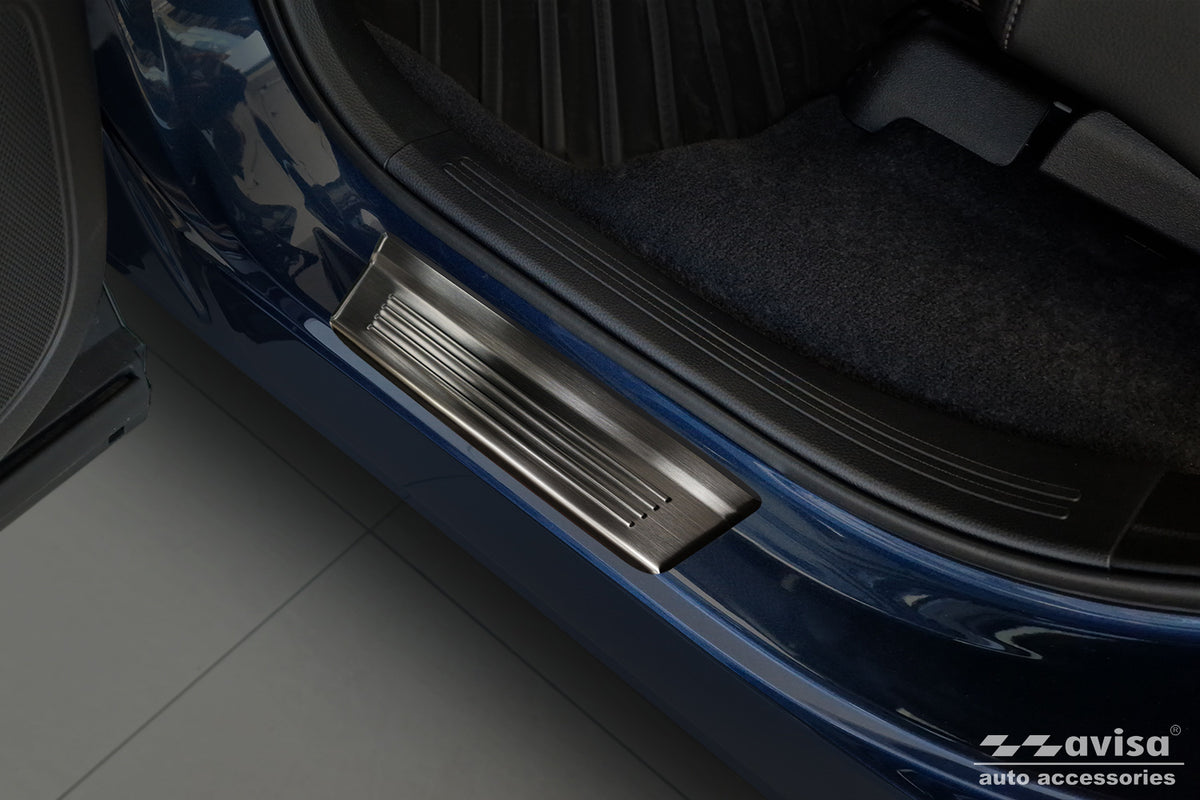 Protector umbral de puertas en relieve HONDA CR-V negro