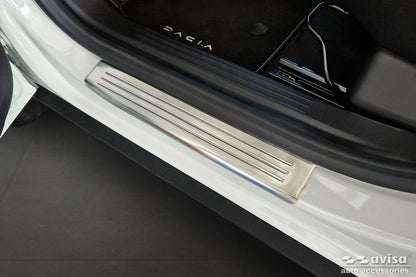 Protector umbral de puertas en relieve DACIA DUSTER plata