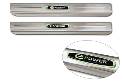 Protector umbral de puertas blue ''E- POWER'' VW ID BUZZ plata