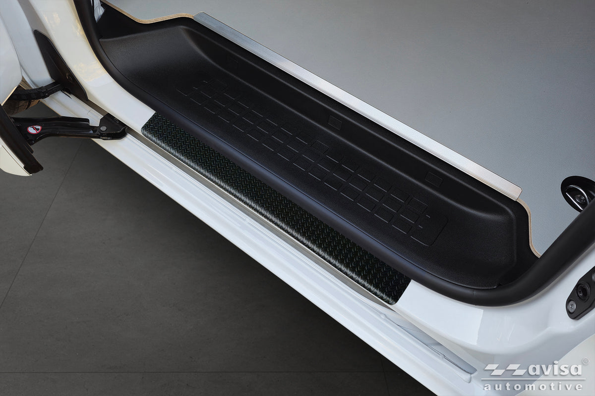 Protector umbral de puertas en relieve patrón grano TOYOTA PROACE VERSO negro mate 2016+