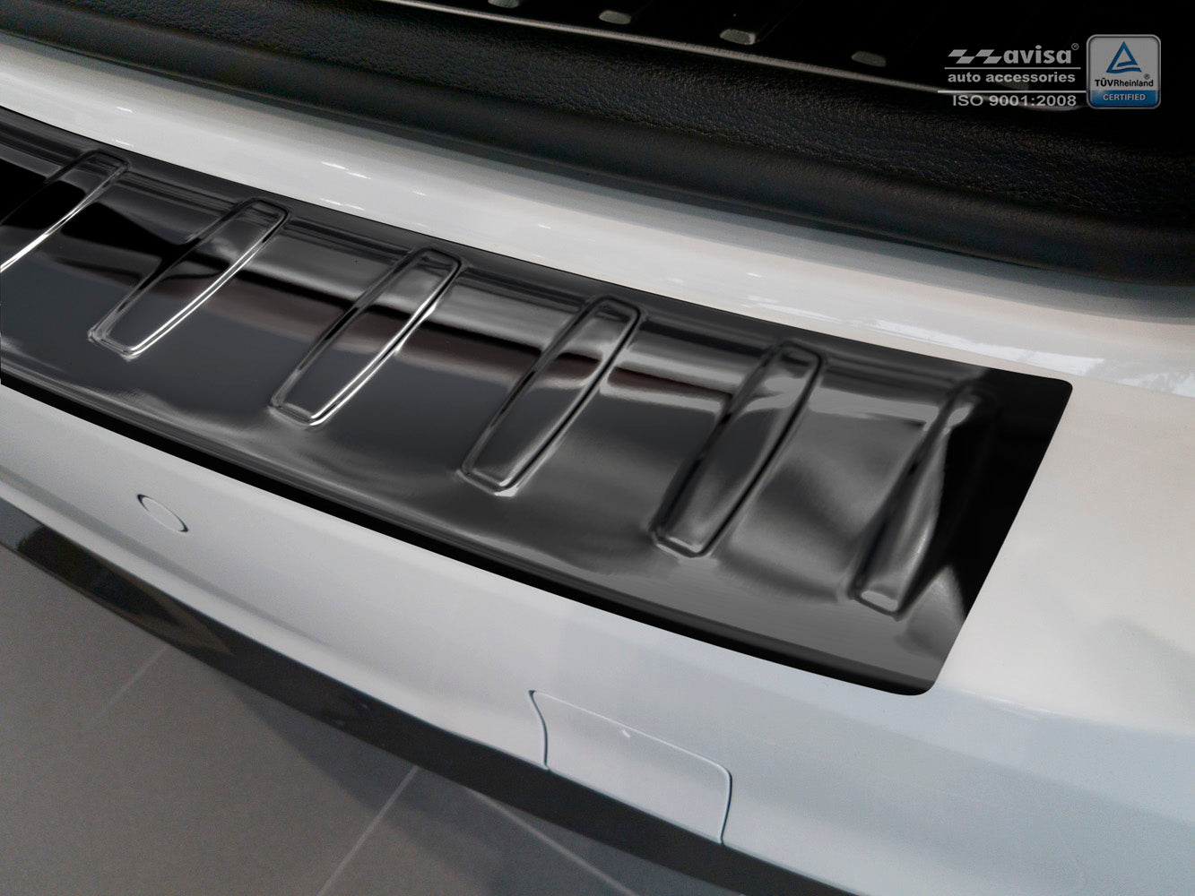 protector de parachoques trasero BMW X3 F25 negro espejo