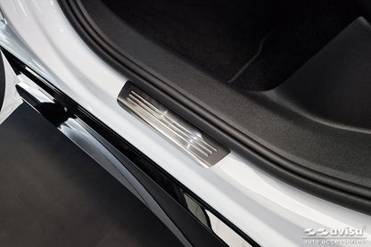 Protector umbral de puertas en relieve VW ID.7 plata satinado