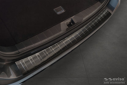 protector de parachoques trasero SUBARU OUTBACK (BT) negro