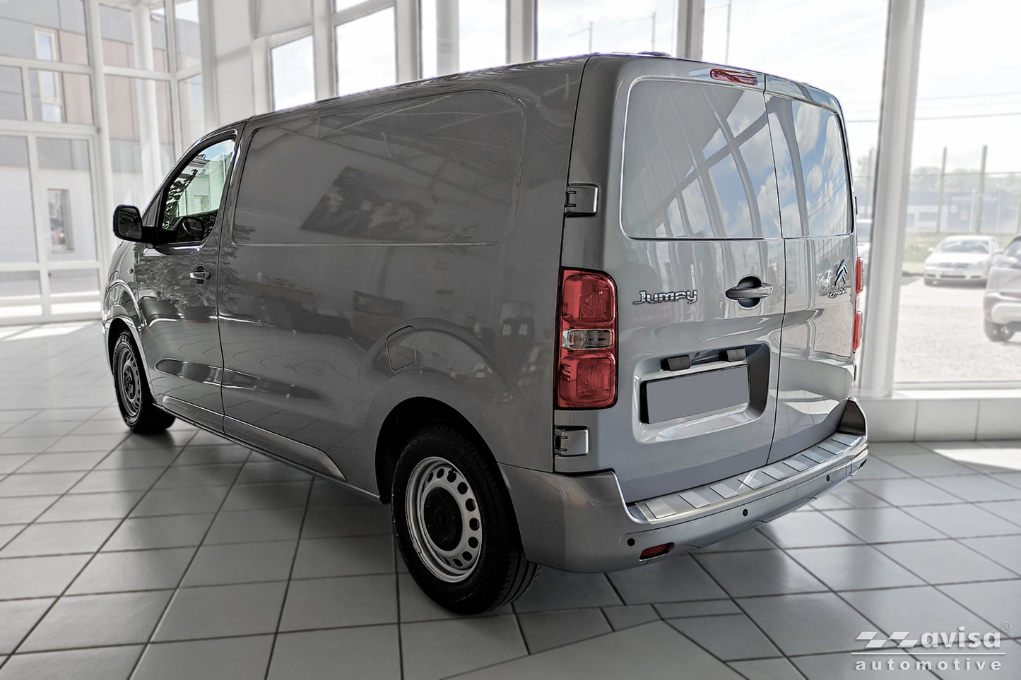 protector de parachoques trasero PEUGEOT EXPERT plata