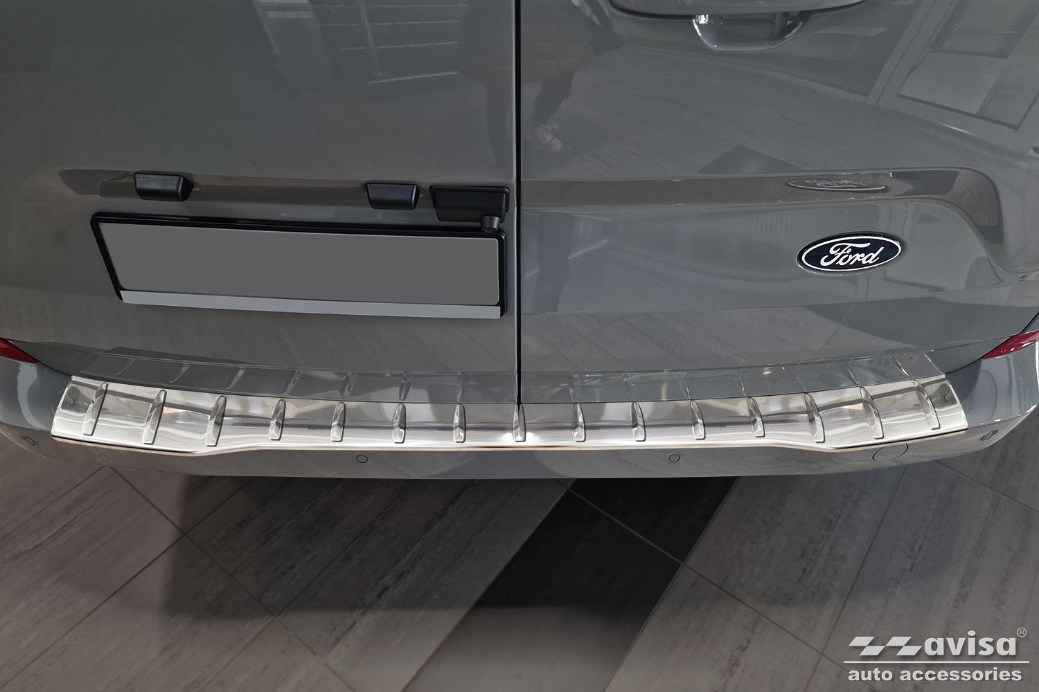 protector de parachoques trasero VW TRANSPORTER T7 plata satinado