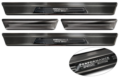 Protector umbral de puertas MAZDA CX-60 negro/ negro espejo inserto