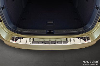 protector de parachoques trasero SKODA SUPERB COMBI plata espejo