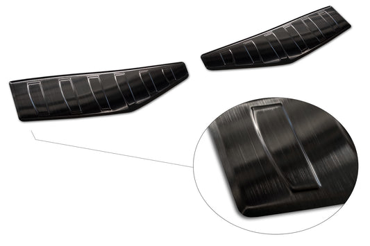 protector de parachoques trasero VW T6 Caravelle negro