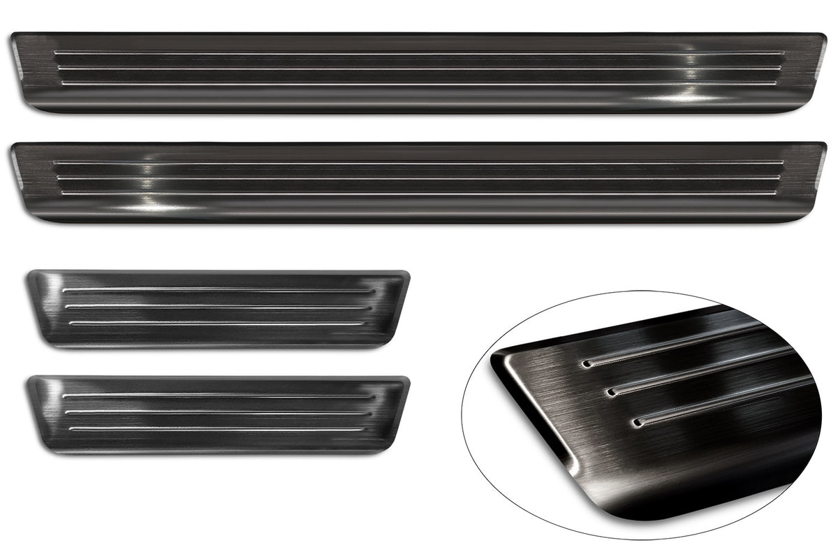 Protector umbral de puertas en relieve VW ID.7 negro