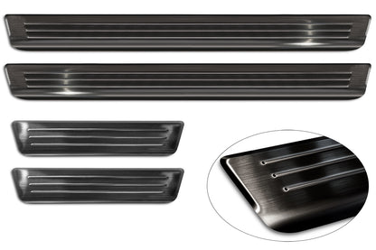Protector umbral de puertas en relieve VW ID.7 negro