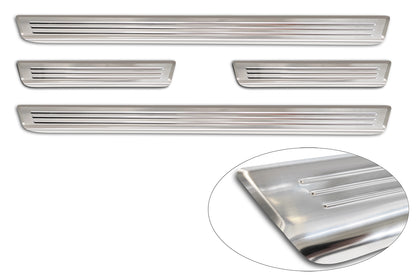 Protector umbral de puertas en relieve OPEL CORSA Corsa-e Edition plata satinado