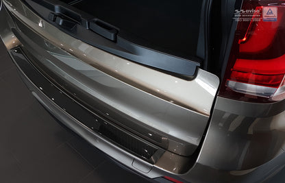 protector de parachoques trasero BMW X5 F15 negro acero, negro fibra de carbono