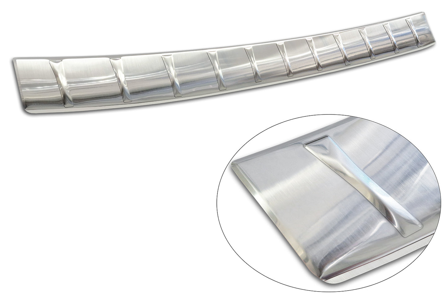 protector de parachoques trasero SKODA SUPERB liftback plata satinado
