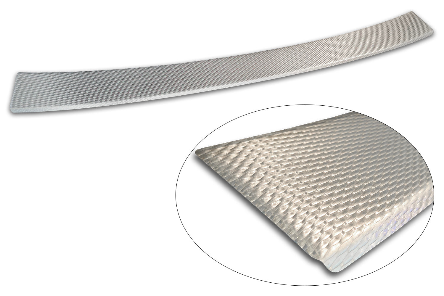 protector de parachoques trasero FORD TOURNEO COURER plata satinado 2023+