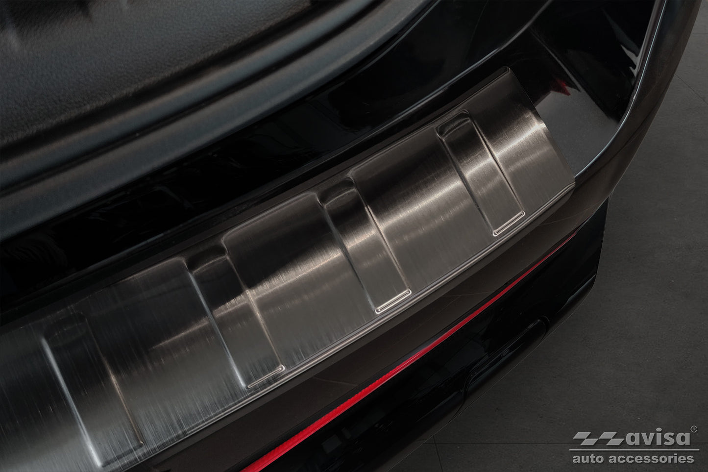 protector de parachoques trasero BMW X1 U11 negro 2022+