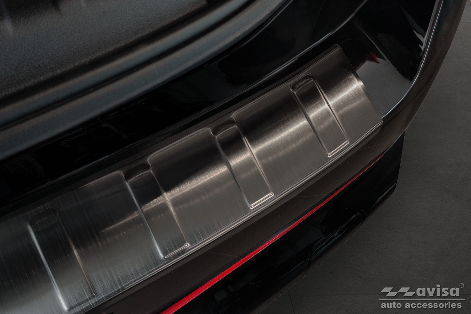 protector de parachoques trasero BMW X1 U11 negro 2022+