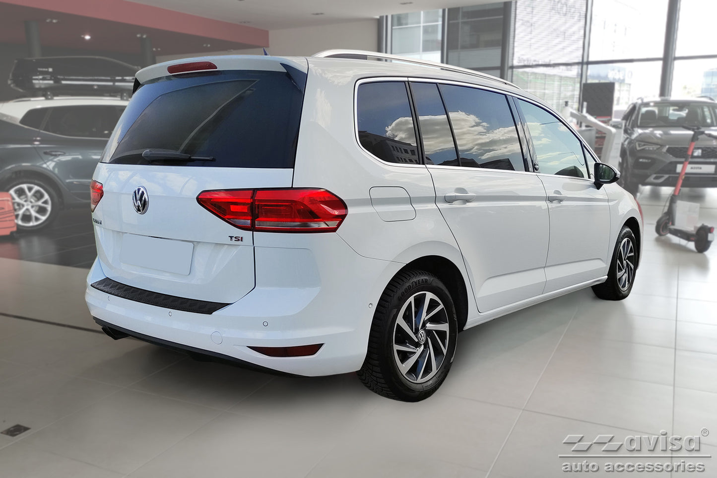 protector de parachoques trasero VW TOURAN R-line