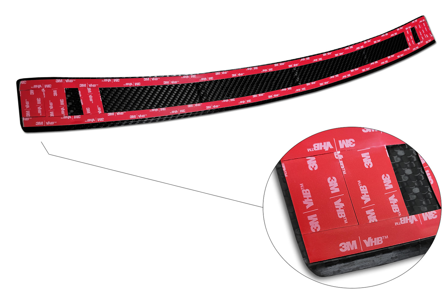 protector de parachoques trasero FORD MUSTANG coupe negro