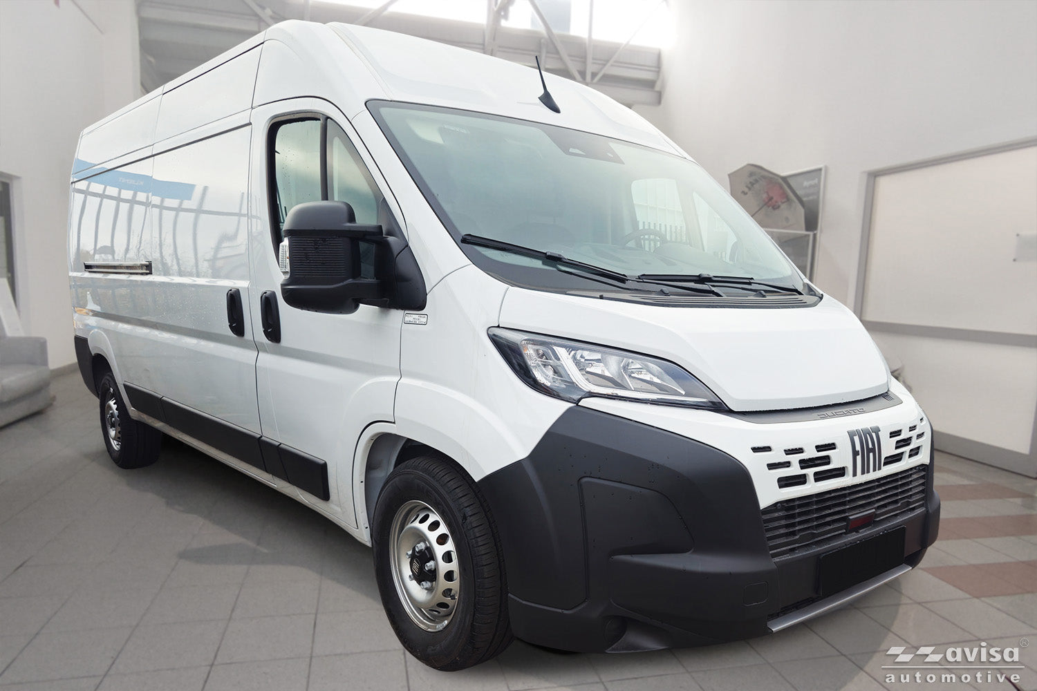 protector de parachoques trasero FIAT DUCATO negro