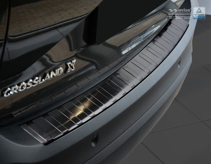 protector de parachoques trasero OPEL CROSSLAND X negro