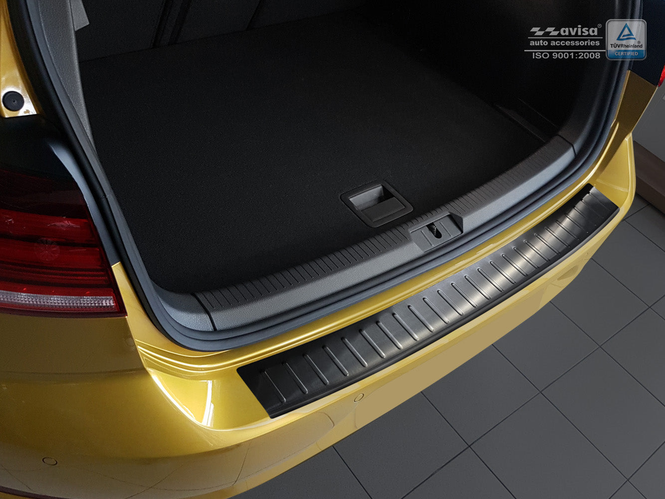 protector de parachoques trasero VW GOLF negro