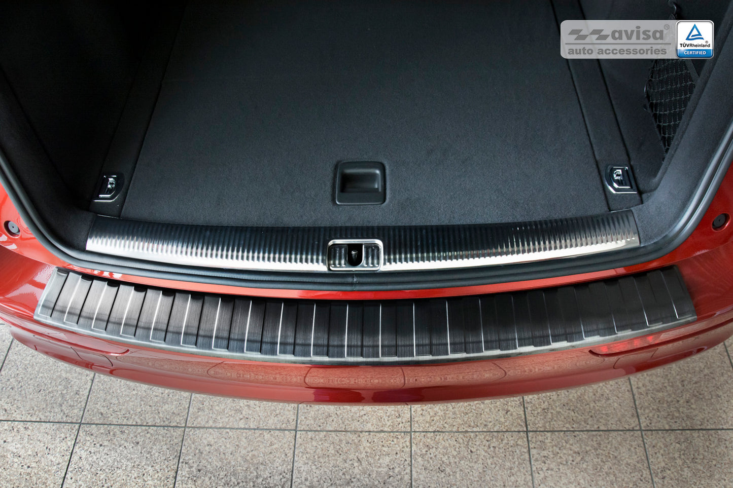 protector de parachoques trasero AUDI SQ5 negro 2013+