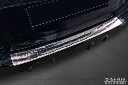 protector de parachoques trasero BMW 3 G21 plata satinado