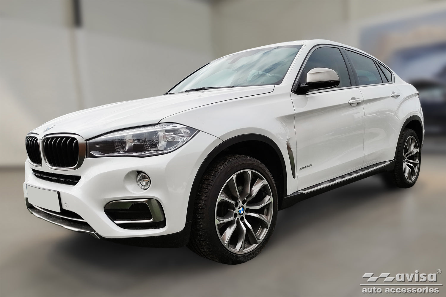 protector de parachoques trasero BMW X6 F16 negro