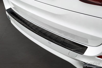 protector de parachoques trasero BMW X5 F15 fibra de carbono