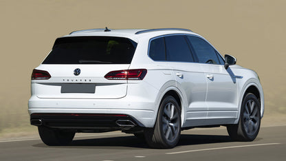 protector de parachoques trasero VW TOUAREG negro