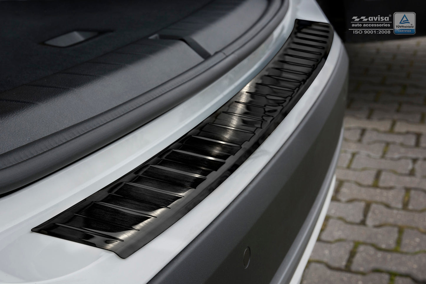 protector de parachoques trasero BMW X1 F48 negro