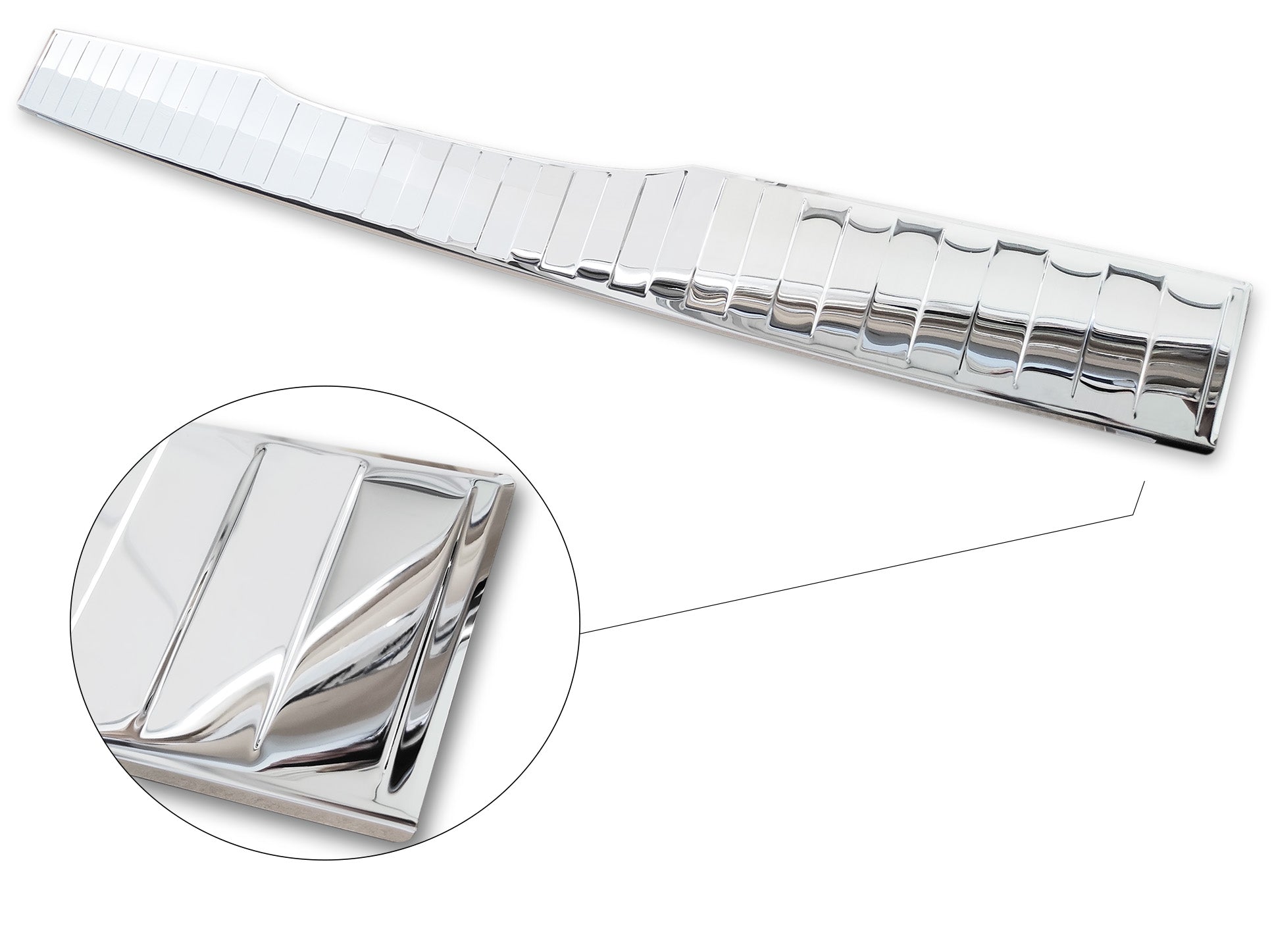 protector de parachoques trasero MERCEDES CLASE V W447 plata espejo
