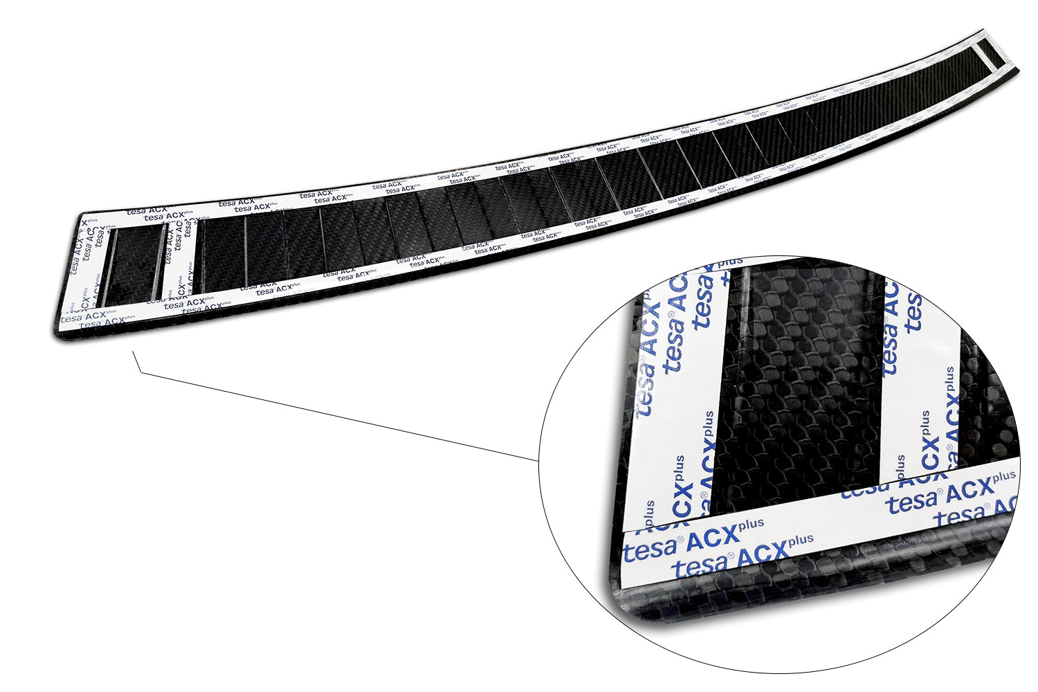 protector de parachoques trasero VW TRANSPORTER T5 Multivan, negro