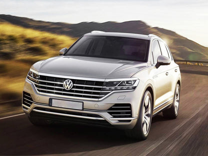 protector de parachoques trasero VW TOUAREG negro