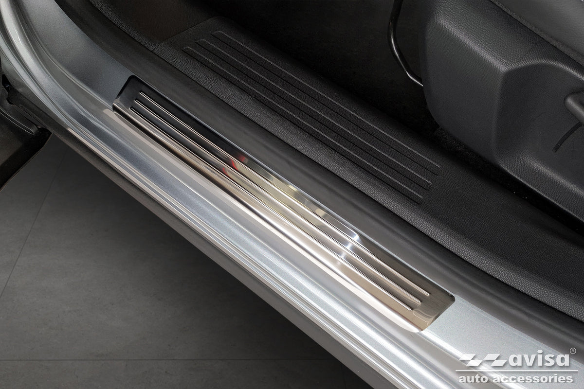Protector umbral de puertas CITROEN C4 crossover plata satinado