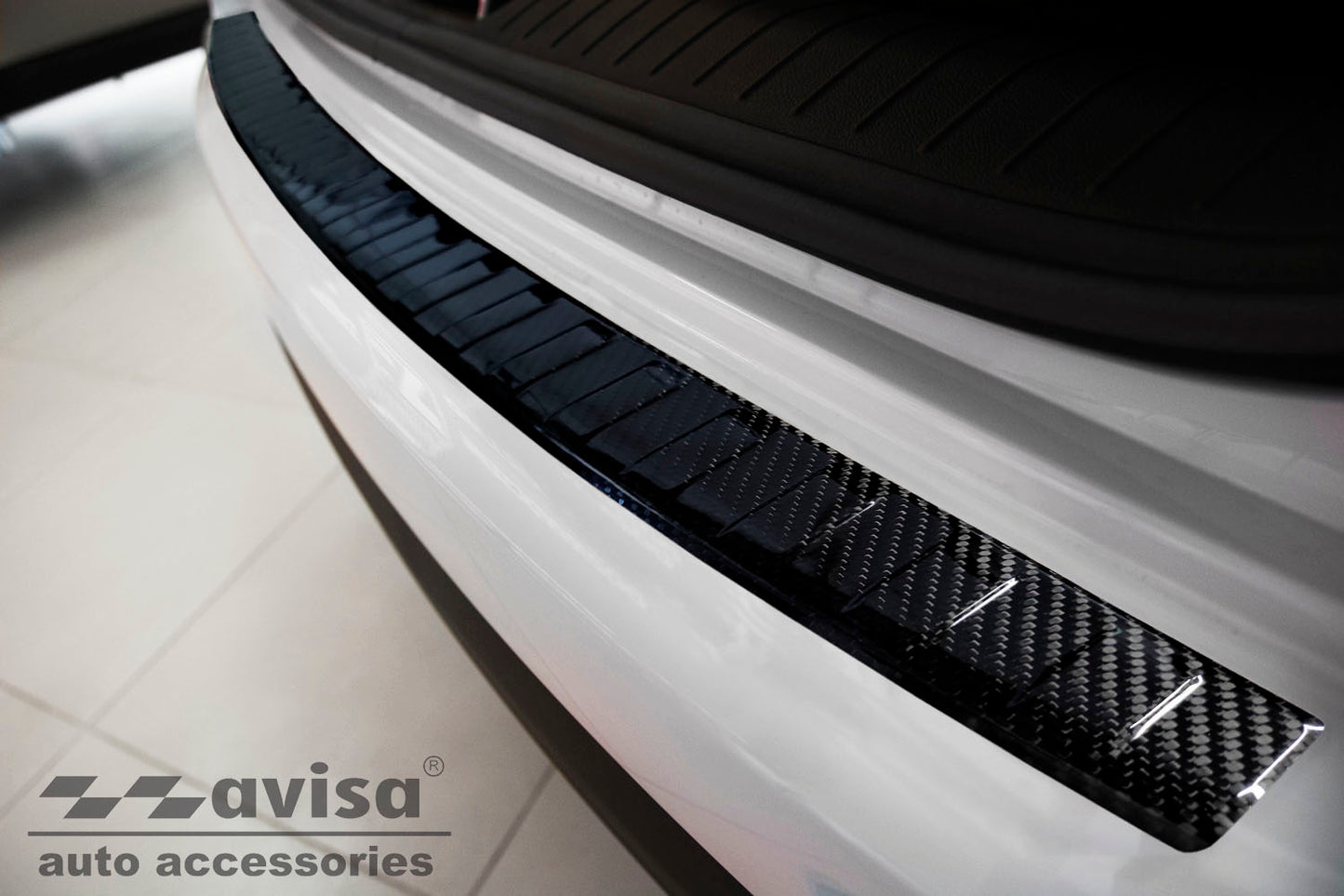 protector de parachoques trasero KIA SPORTAGE negro 2016-18