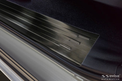 Protector umbral de puertas TOYOTA HILUX plata satinado