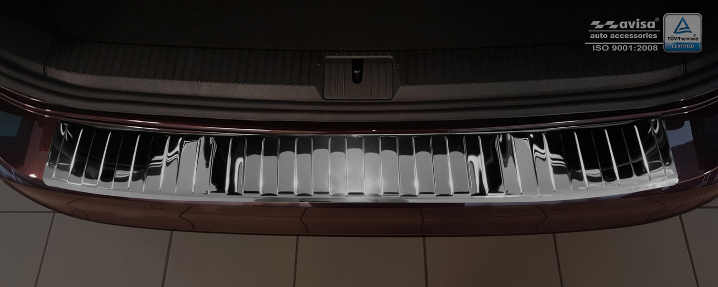 protector de parachoques trasero VW PASSAT B8 variant negro espejo