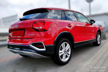 protector de parachoques trasero AUDI Q2 crossover negro 2020+