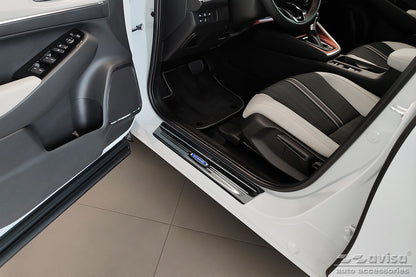 Protector umbral de puertas blue ''HYBRID ' HONDA HR-V negro espejo