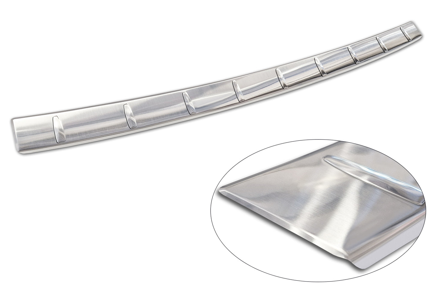 protector de parachoques trasero FIAT 600 plata satinado