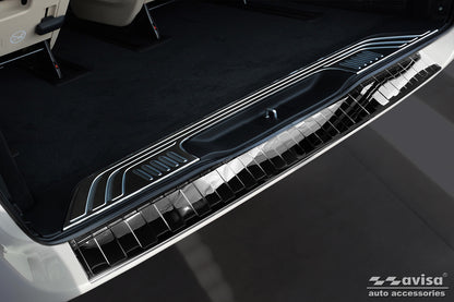 protector de parachoques trasero MERCEDES CLASE V W447 negro espejo