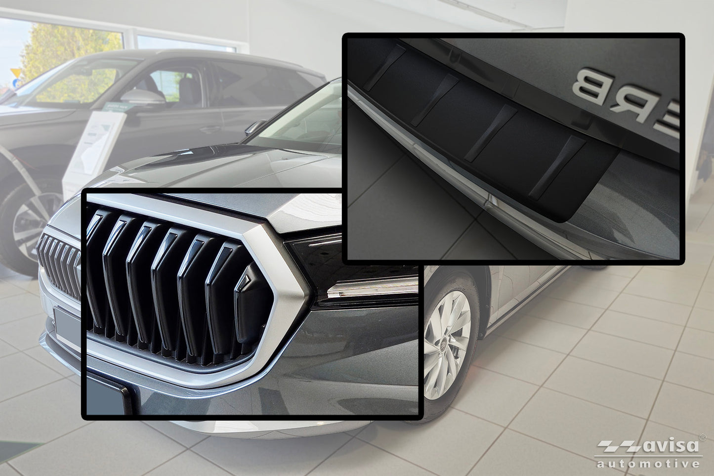 protector de parachoques trasero SKODA SUPERB liftback