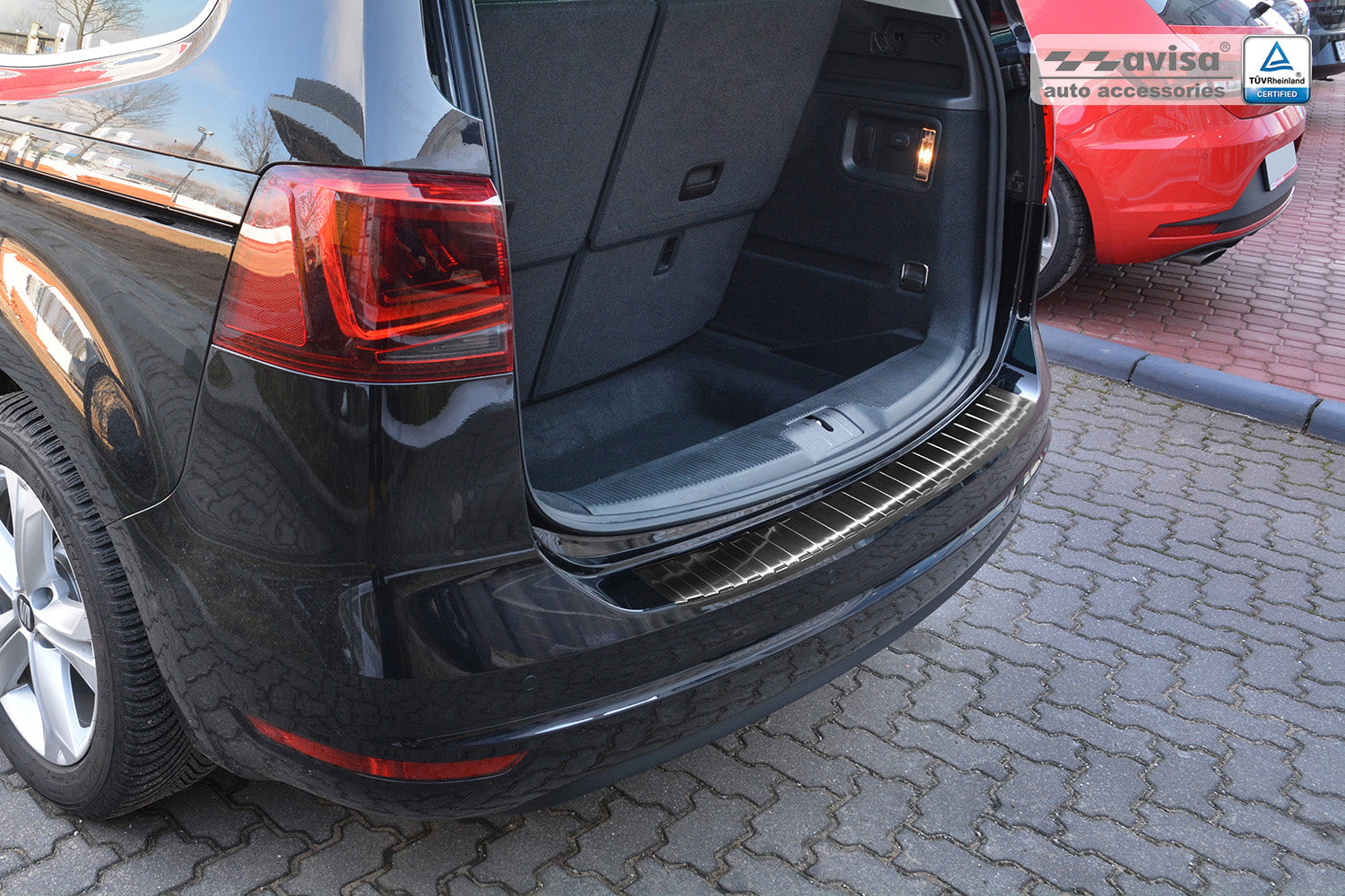 protector de parachoques trasero SEAT ALHAMBRA negro