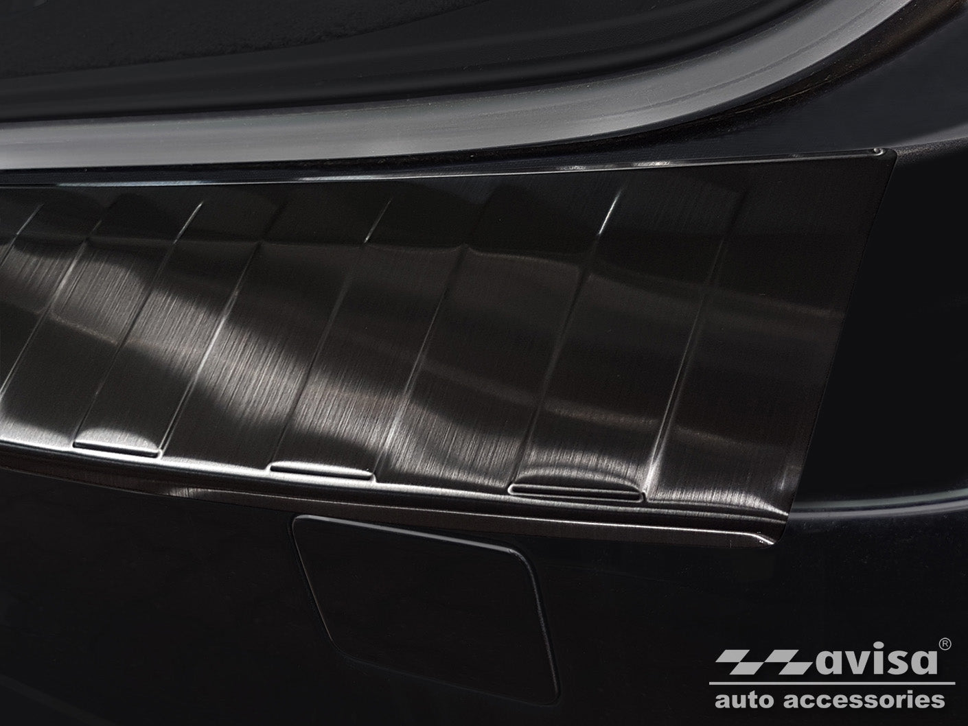 protector de parachoques trasero VOLVO V60 combi negro 2018+