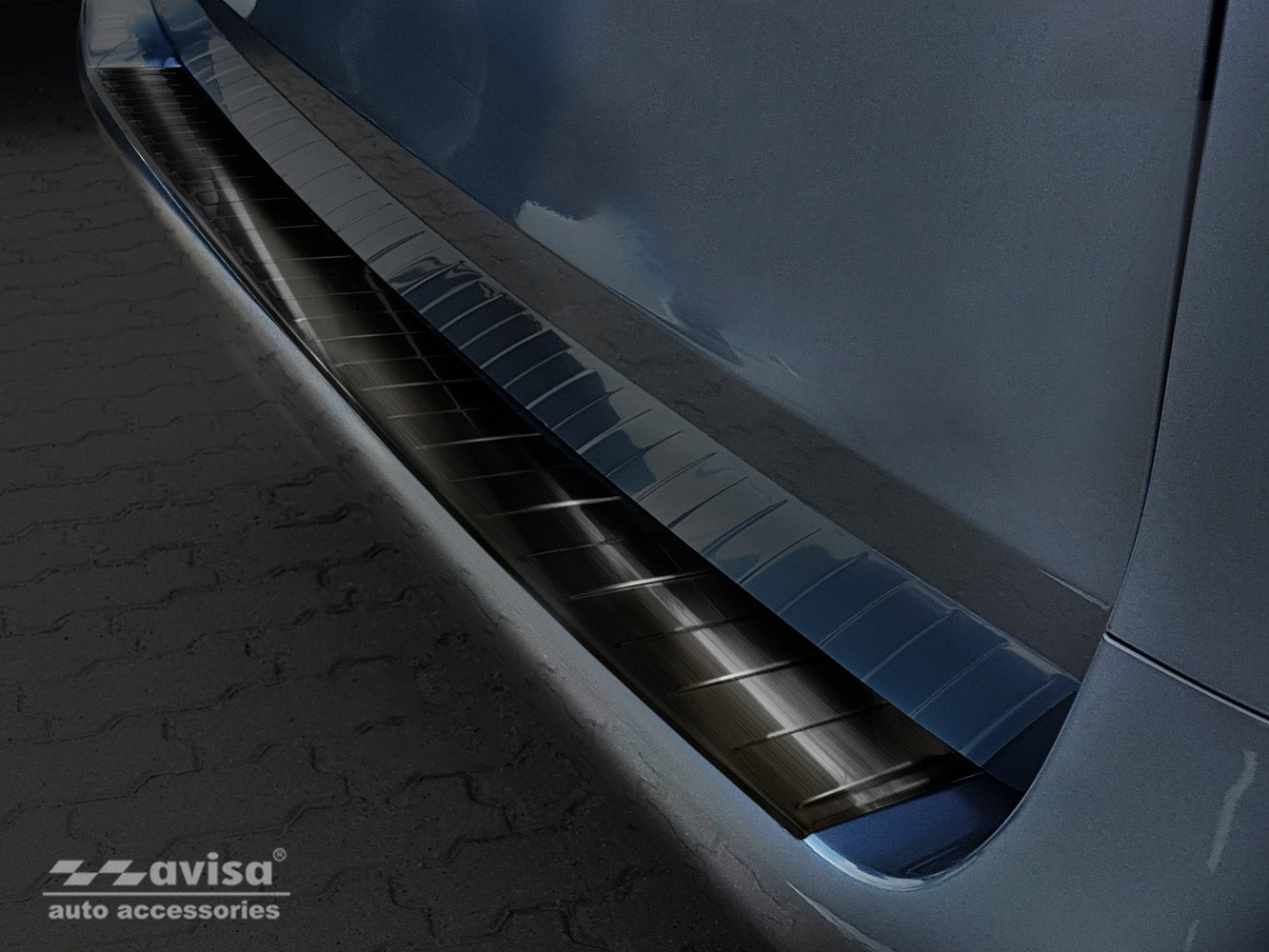 protector de parachoques trasero MERCEDES CLASE V W447 negro acero