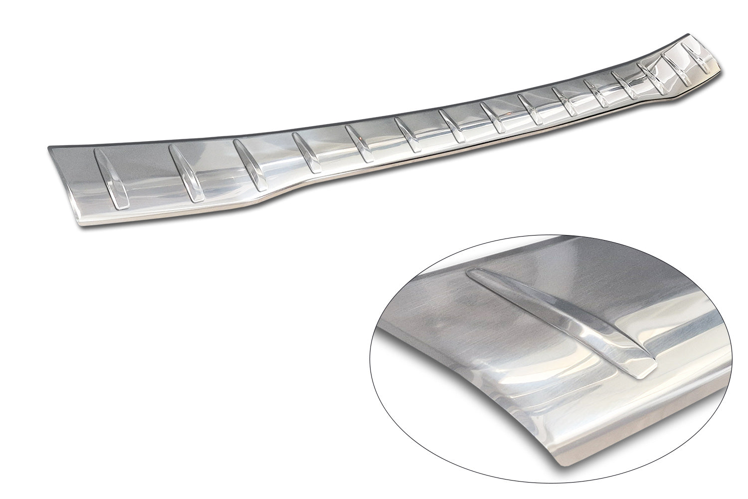 protector de parachoques trasero FORD TRANSIT CUSTOM plata satinado