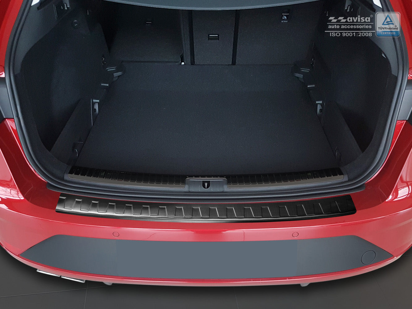 protector de parachoques trasero SEAT LEON (5F) negro 2017-20