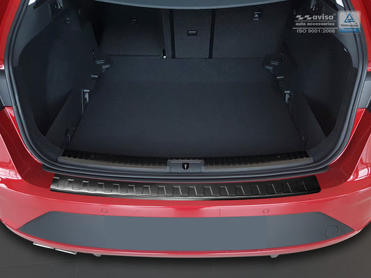 protector de parachoques trasero SEAT LEON (5F) negro 2017-20
